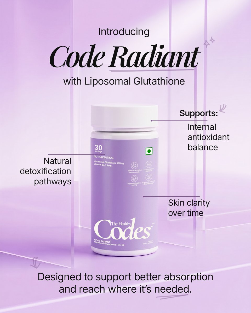 thehealthycodes's tweet image. You can't layer your way out of everything.

Some things sit deeper, and your skin knows it before you do.

It is not about what you put on your face. It is your body trying to tell you something.

#TheHealthyCodes #CodeRadiant #SkinHealth #Antioxidant #Skincare