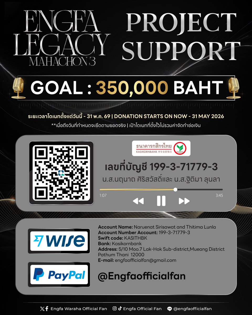 Engfa Waraha (Official Fan) tweet media