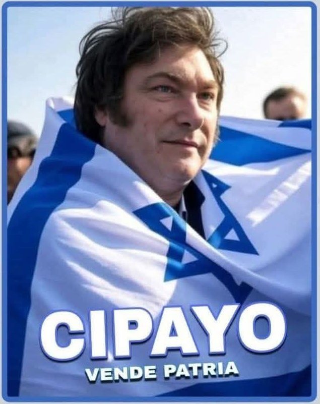 <a href="/NCereijo/">Nicolás Cereijo</a> <a href="/JMilei/">Javier Milei</a> La imagen del Infame, pérfido y lacayo arrastrado más grande de toda la historia Argentina.