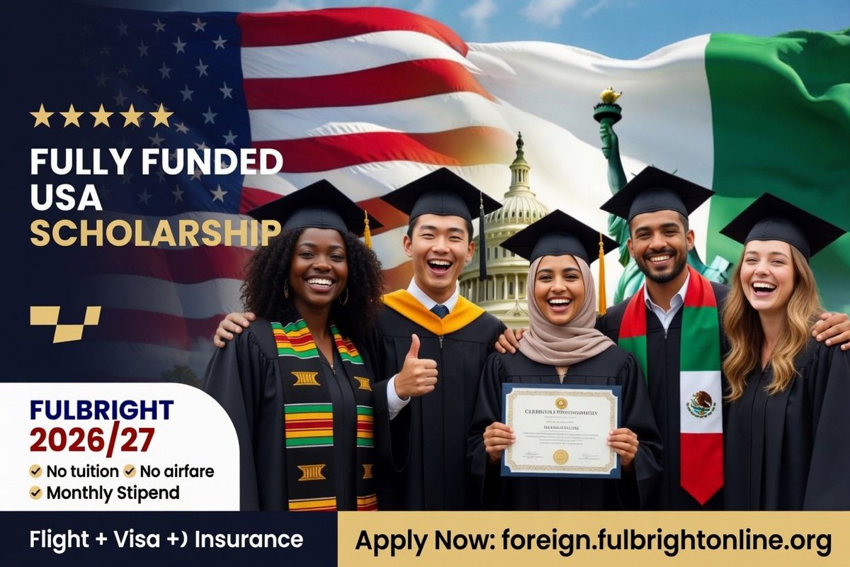 skillners's tweet image. Requirement: 
🔹Bachelor’s degree
🔹strong academic
🔹 leadership
🔹 must return home after study.

Start here: foreign.fulbrightonline.org

#Fulbright #StudyInUSA #FullyFunded #Scholarships #Nigeria
