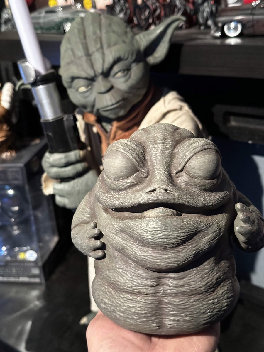 CoreyRlz's tweet photo. Baby Rotta the Hutt  for @OuterRimArmorer  #TheMandalorian
#themandalorianandgrogu 
#3dart #3dprinting #zbrush #zbrushsculpt https://t.co/fHgKVT988G
