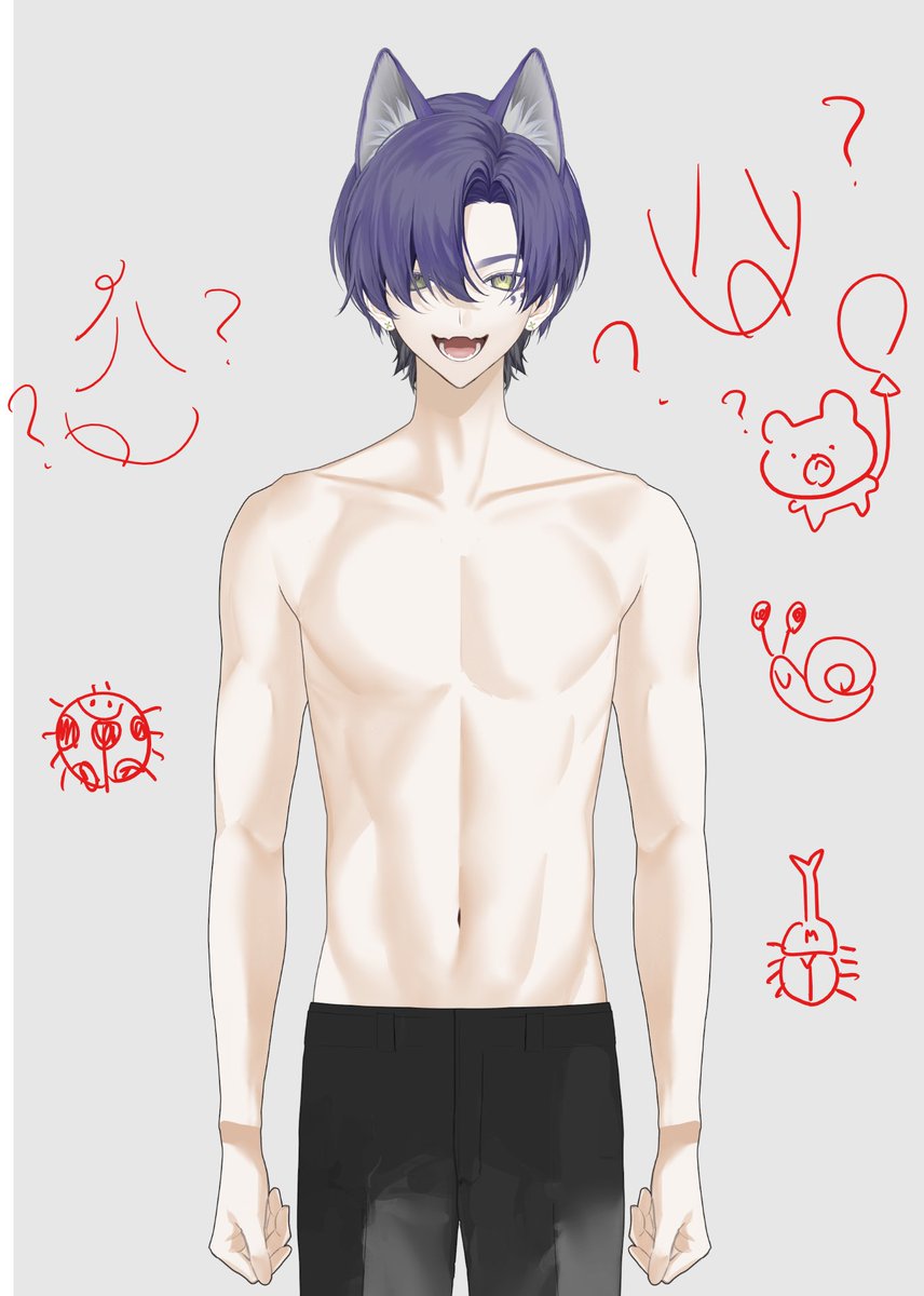 htm_gku's tweet photo. 改変のために素体ちゃんと描いてるよう https://t.co/CQd5L89ESd