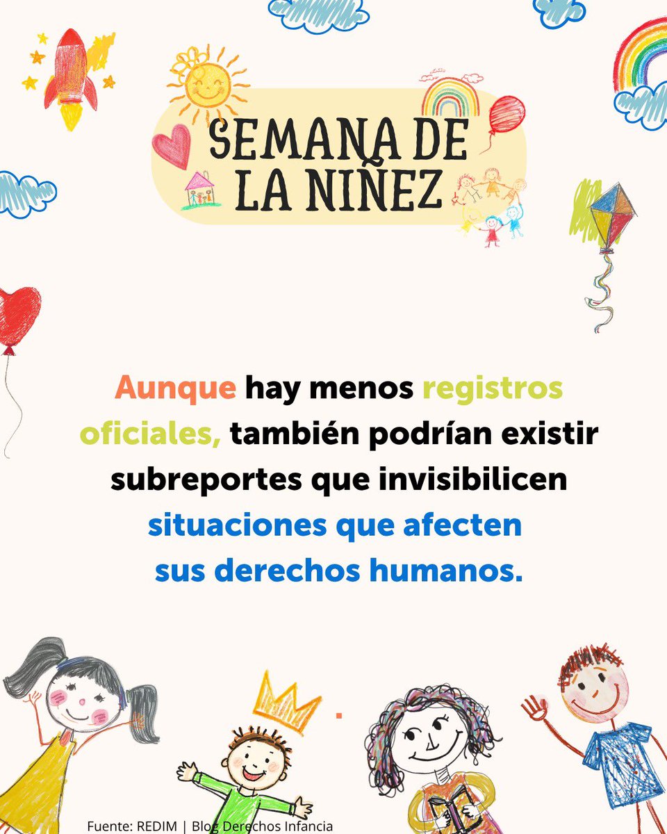 derechoinfancia's tweet photo. ⭕️ Detrás de cada cifra hay historias, familias y vidas que enfrentan violencia, exclusión, barreras y falta de protección.
#SemanaDeLaNiñez
#InfanciasConDerechos
#MovilidadHumana
#NiñezMigrante
#DerechosHumanos
#REDIM https://t.co/e2LcpLfJ87
