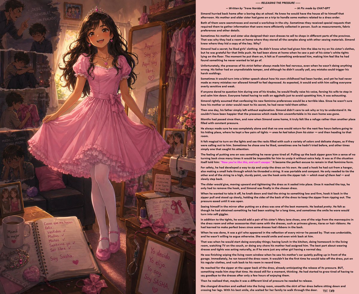 irenaridza's tweet image. Releasing The Preassure / Liberando Presión
--------------------------
&amp;gt; Caption in Deviant Art: deviantart.com/nair-tg-storie…
&amp;gt; Story in Wattpad: wattpad.com/story/41041319…
&amp;gt; Spanish Story in Blogger:  irenenaridzastorycaptions.blogspot.com/2026/04/libera…
--------------------------
#tg #tgcaption #feminization
