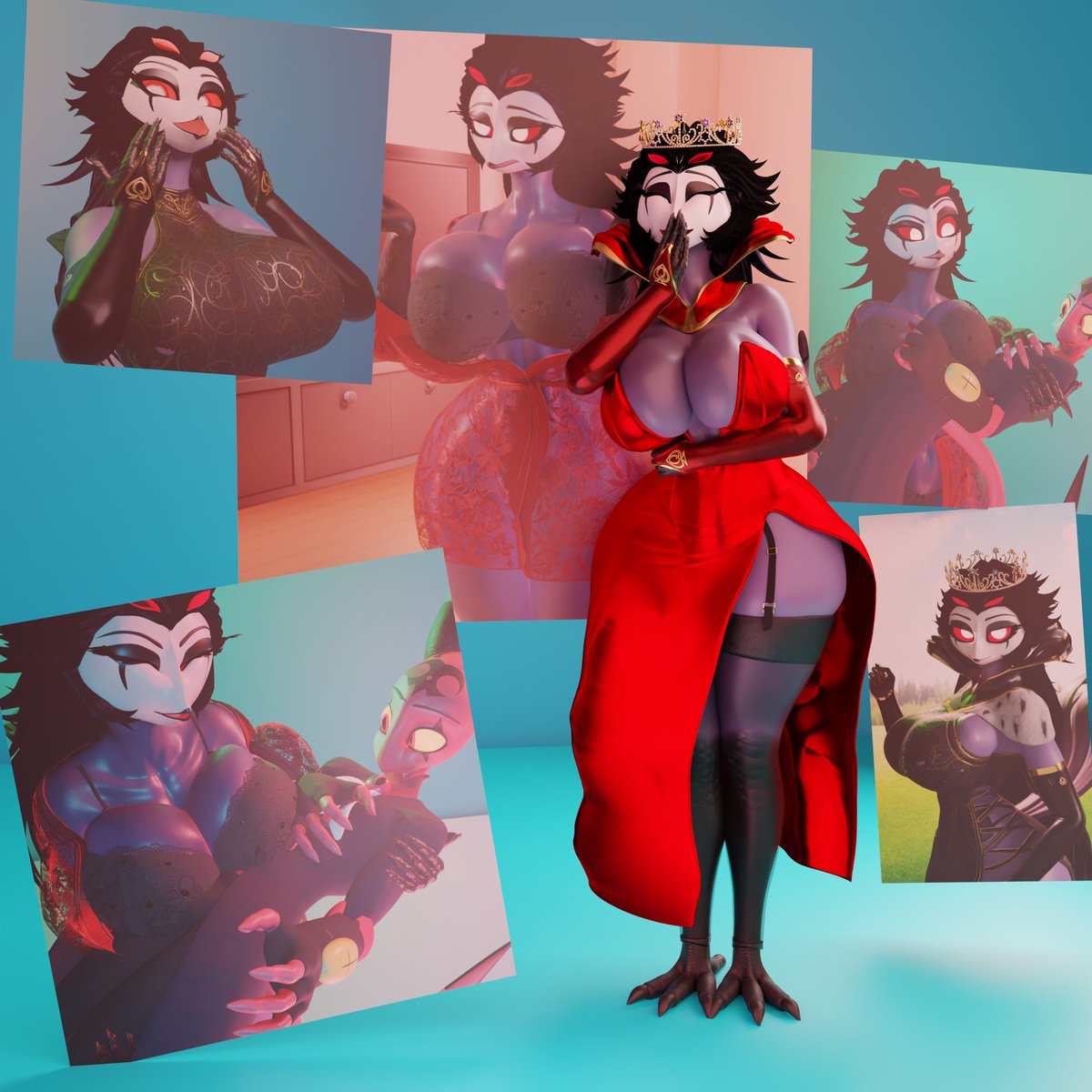 auto537's tweet photo. femstolas i rendered up until now x3

model by @BySamzan 
#3drender #blender #helluvaboss #femstolas #thicc #demon #owl #pretty #gorgeous https://t.co/1YFrjMbW2g