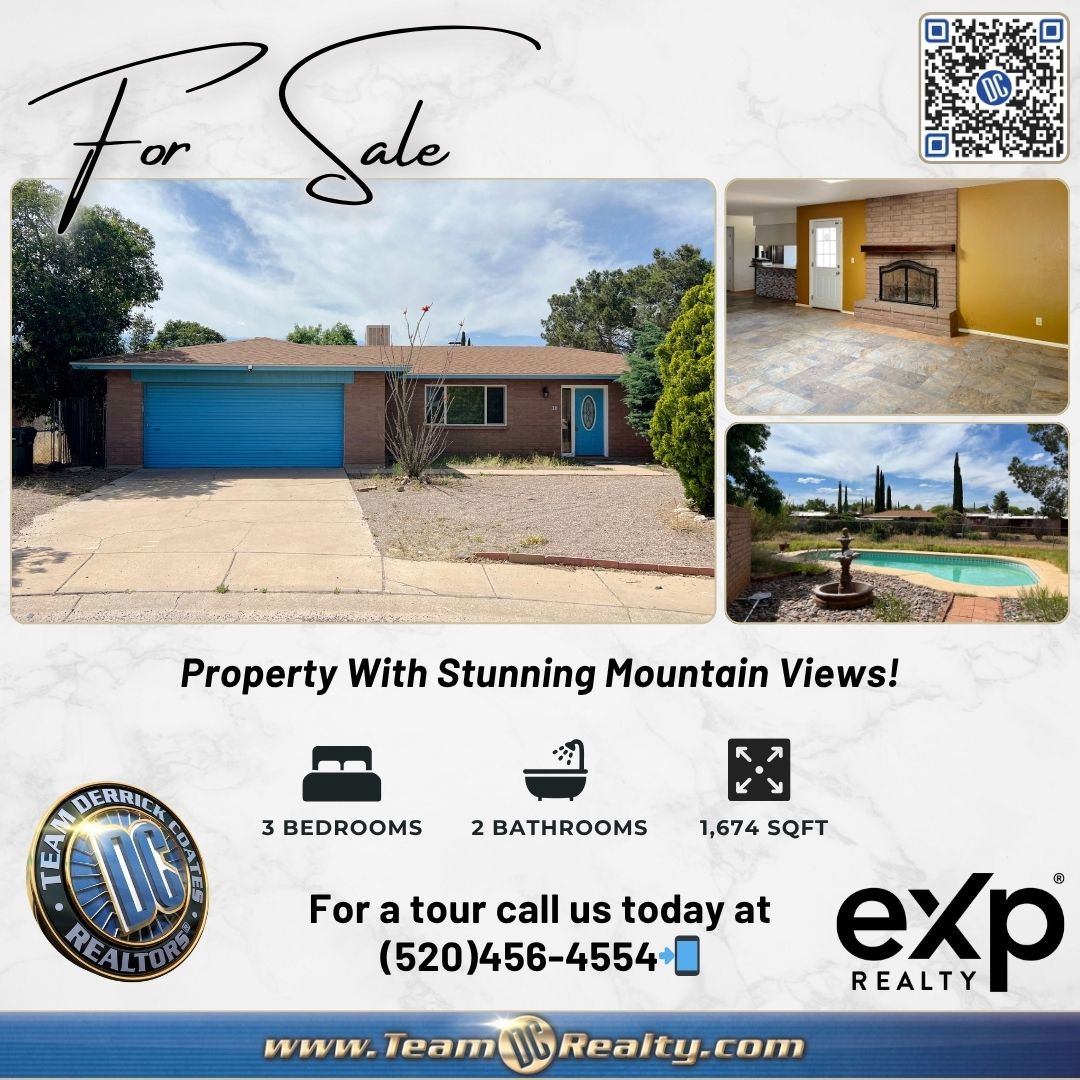 Derrick_Coates's tweet image. 🏡Home For Sale!✅
Beautiful cozy home with an outdoor oasis!
📲For a tour call Team Derrick Coates at (520)456-4554.
✅Features:
🛏️ 3 Bedrooms
🛁 2 Bathrooms
📐1,674 SQFT
✅0.30 Acres
✅Pool and Arizona Room!🏝️
🌐teamdcrealty.com/pages/featured…

#ForSale #Arizona #summertime #pool