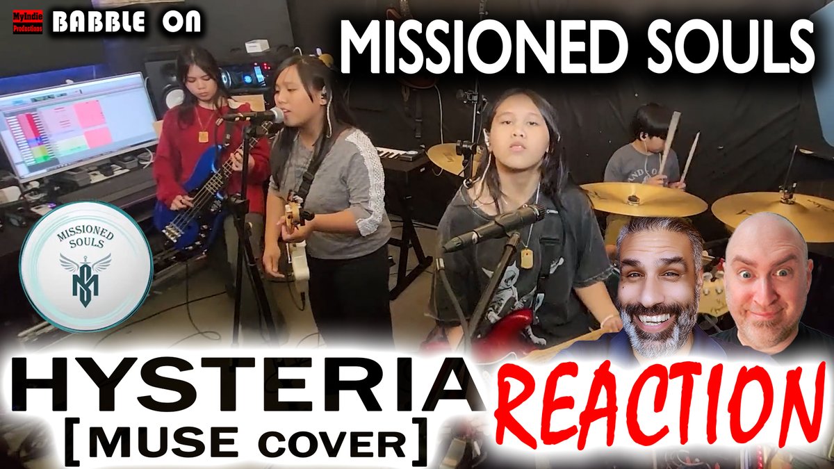 MyIndieProd's tweet photo. NEW Episode of @MyIndieProd's BABBLE ON:
@ASAF_ANGEL &amp; @itaiger32 react to MISSIONED SOULS' Studio cover of @muse's HYSTERIA!

VIEW: https://t.co/XmdNUhOZMw

Episodes: https://t.co/hLIRytlXa1

@TychoElric @ScottLakeFilms #muse #coversong #hysteria #missionedsouls #musicreaction https://t.co/gPt8i3NBZH