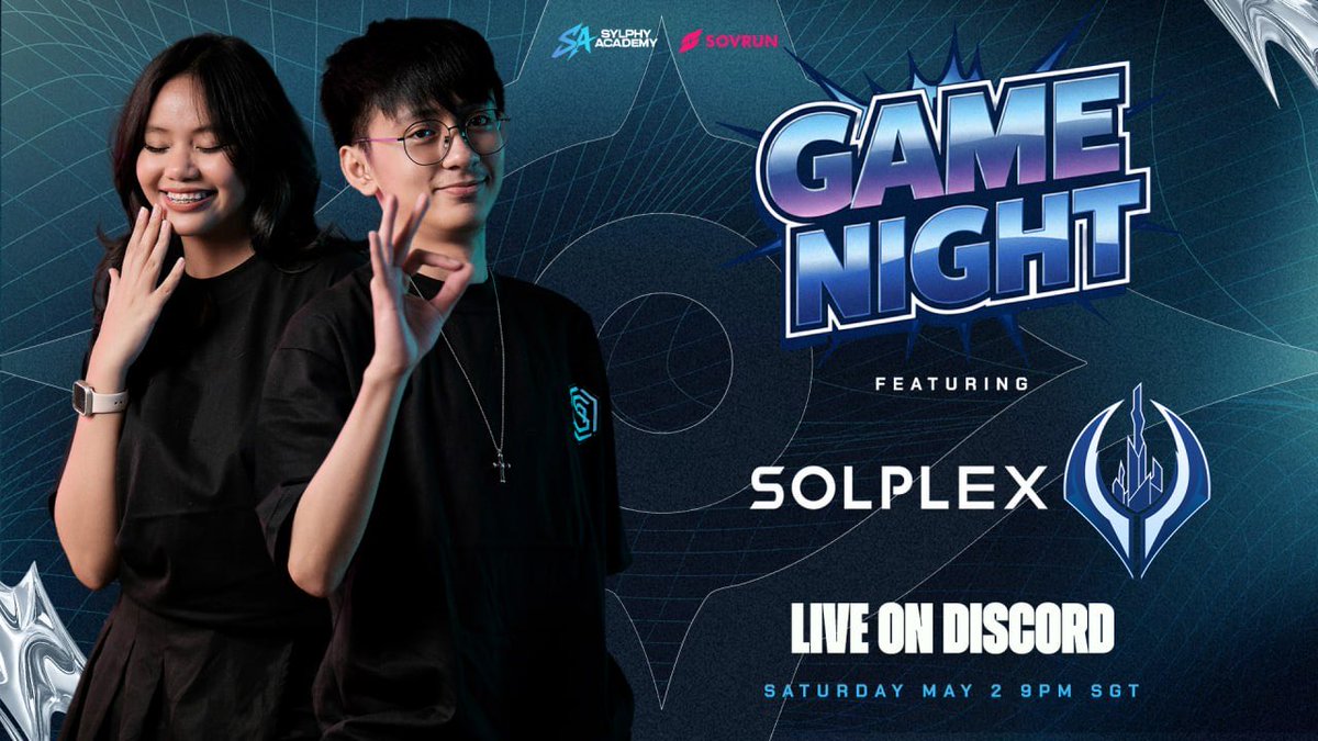 sylphyacademy's tweet photo. Sylphy SNL Incoming! 

Tonight we are taking on @Solplex_game, a next-gen free-to-play sci-fi strategy

Think you have what it takes? Download now and see you tonight! 👇

https://t.co/G0GbRhcki0 

📅 Saturday, May 2, 2026
⏰ 9:00 PM SGT
📍Join our discord: https://t.co/ctgTCxSSFl