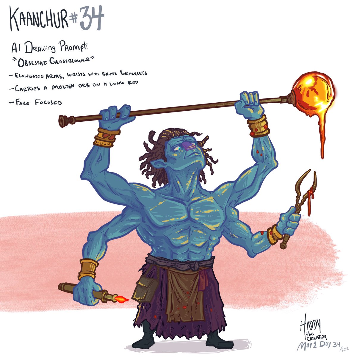 TheHaddy's tweet image. Fire does not rush.  
It transforms.  
What endures becomes something new.

#characterdesign #darkfantasyart #conceptart #illustration #creaturedesign