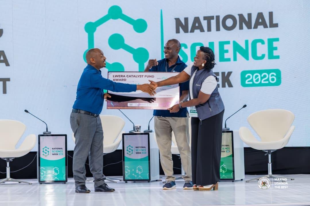 UICTug's tweet image. 👏👏Massive #congratulations to UICT on securing UGX 64,000,000 towards innovation commercialization!
This prestigious award was presented at the ongoing #NationalScienceWeek2026 at Kololo Independence Grounds. #Thankyou @STIsecretariat &amp;amp; @DrMusenero for this significant boost to