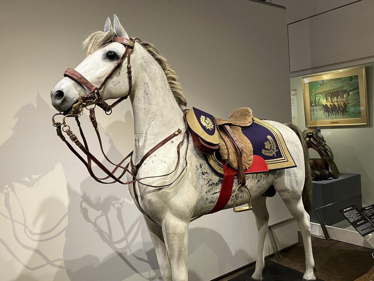 遊就館の企画展 馬の歴史と軍馬の関係の展示でした 江戸時代の馬具を