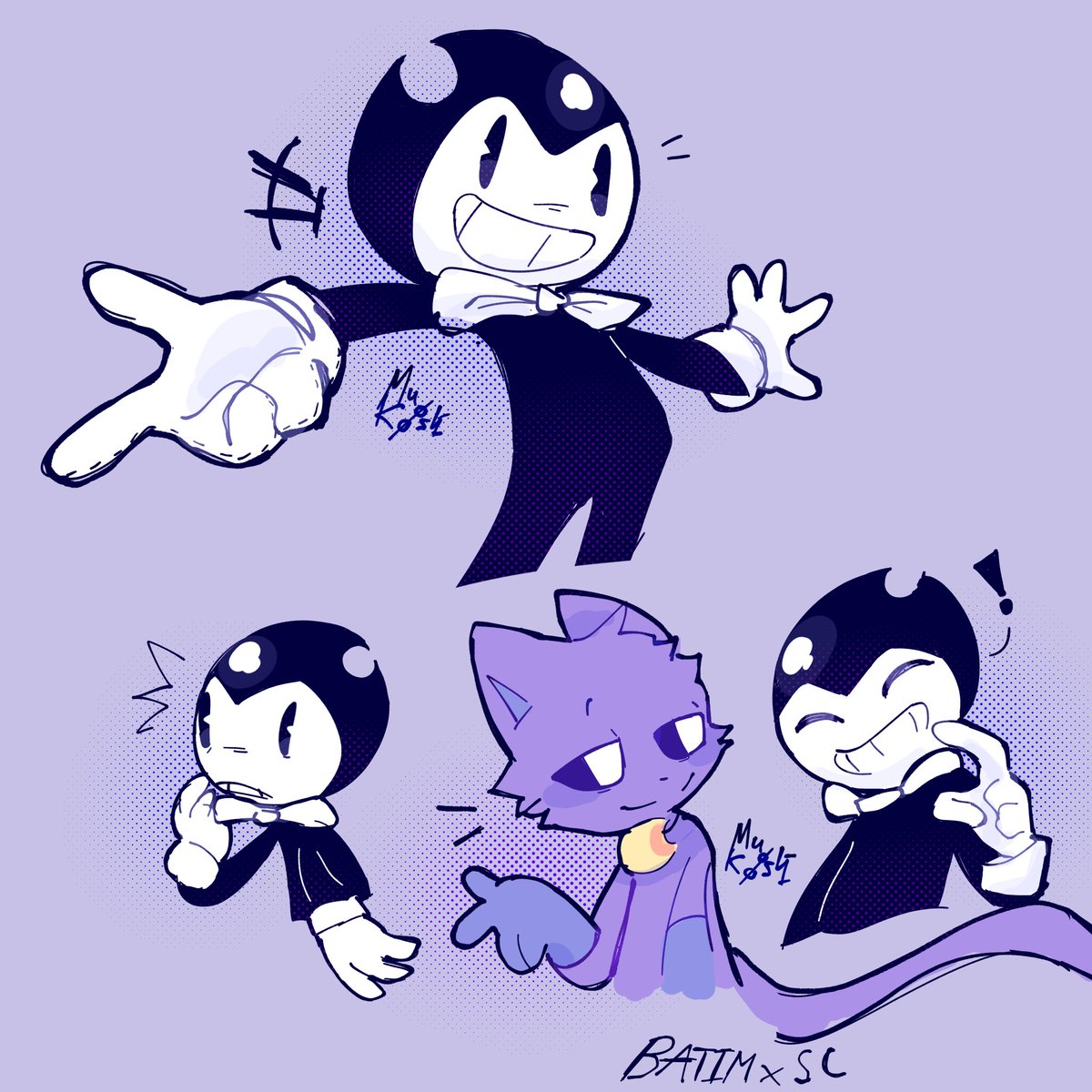 MuK00shi's tweet image. been seeing too much bendy stuff,, 👁️
#batim #bendy #smilingcritters