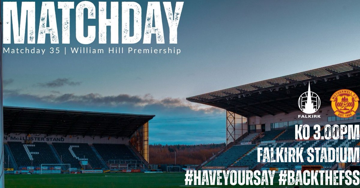 FalkirkfcSS's tweet image. ⚽️It’s Matchday! 

The Bairns are back at home. We welcome Motherwell to The Falkirk Stadium today in our second game of the split.

We are also celebrating all things fan-ownership today with our friends from @TheWellSociety today!

#HaveYourSay #BackTheFSS #FanOwnershipWorks