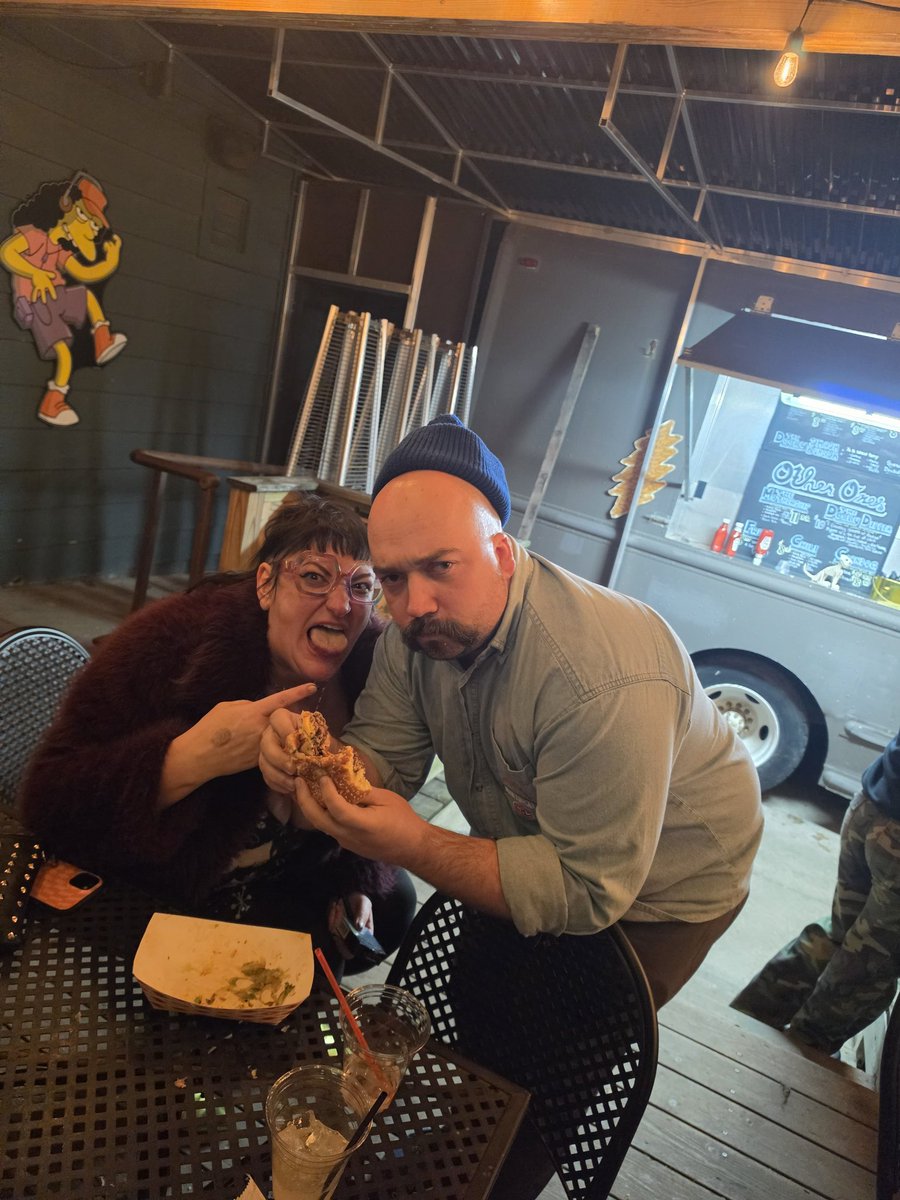Angusdiet's tweet photo. @YungGiamatti enjoying Jay Electronica's burger https://t.co/EYzMQjvkdb