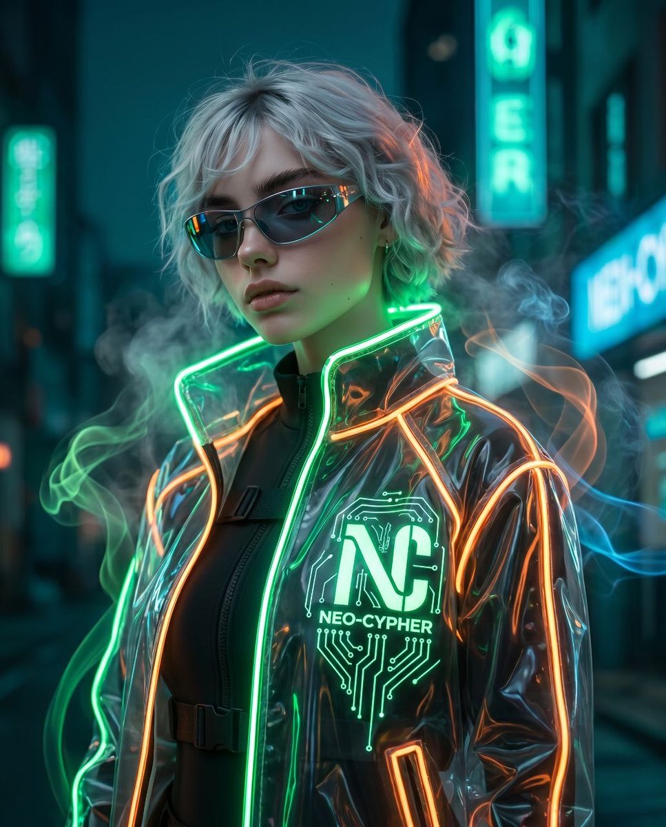 Futuristic Cyberpunk Sportswear Portrait