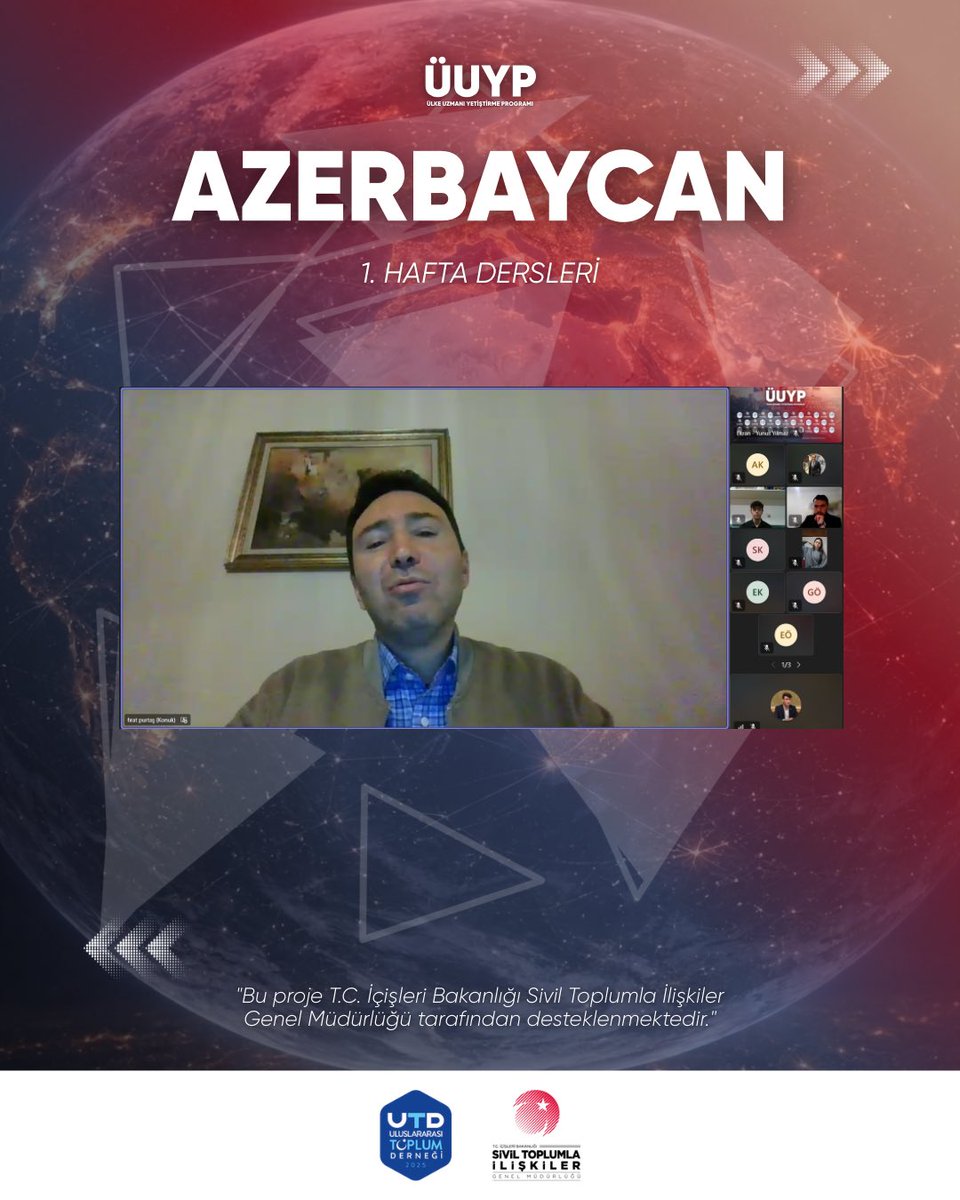 utdresmi's tweet image. Ülke Uzmanı Yetiştirme Programı kapsamında 1.Hafta derslerimiz tamamlanmıştır. 

Entegrasyon Hukukundan Türk Teşkilatına,
Diasporadan Siyasal Dönüşüm sürecine kadar çok yönlü bir eğitimle derslerimiz devam ediyor.

#ÜUYP #ÜUYP2026 #UTD
