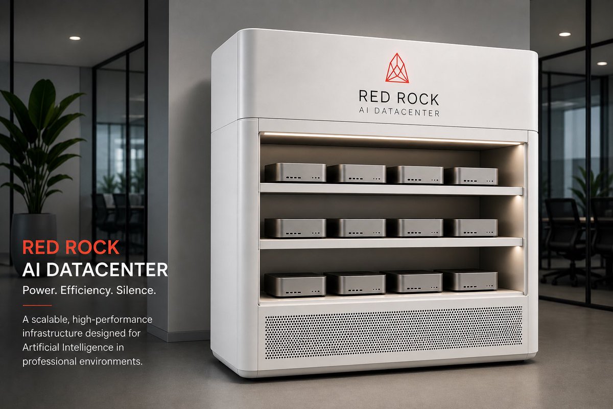 redrock_uae's tweet photo. Most AI systems are still consumed as services. That model does not create ownership.

We are designing modular AI server units, built to integrate directly into existing infrastructures.

Not tools. Not apps. Infrastructure.

Control of intelligence must remain with those who deploy it. That is sovereignty.

We are investing in beauty as well. Technology should not only function. It should be experienced.

These units will power Seedelligence, our infrastructure for the future of agriculture,
and Neuralane, our AI brain designed to automate complex processes across governments and large enterprises.

AI will not be something you access.
It will be something you own, deploy, and operate.