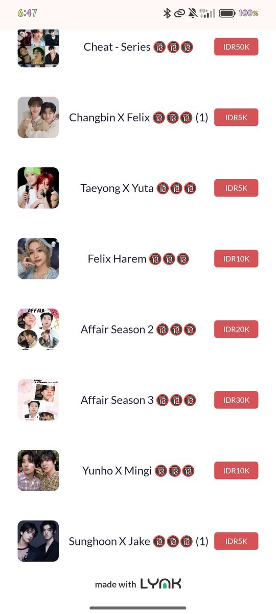 Hikari129288565's tweet image. FF 🔞🔞🔞 berbayar. Harga murah mulai dari 5000an. Untuk series berbeda harga karena halaman lebih banyak. 
lynk.id/hikari1292
Masih banyak cerita lainnya dan bisa custom juga, tapi harga berbeda yang berminat silahkan bisa DM. 
#bxb #bl #nc21 #nc18