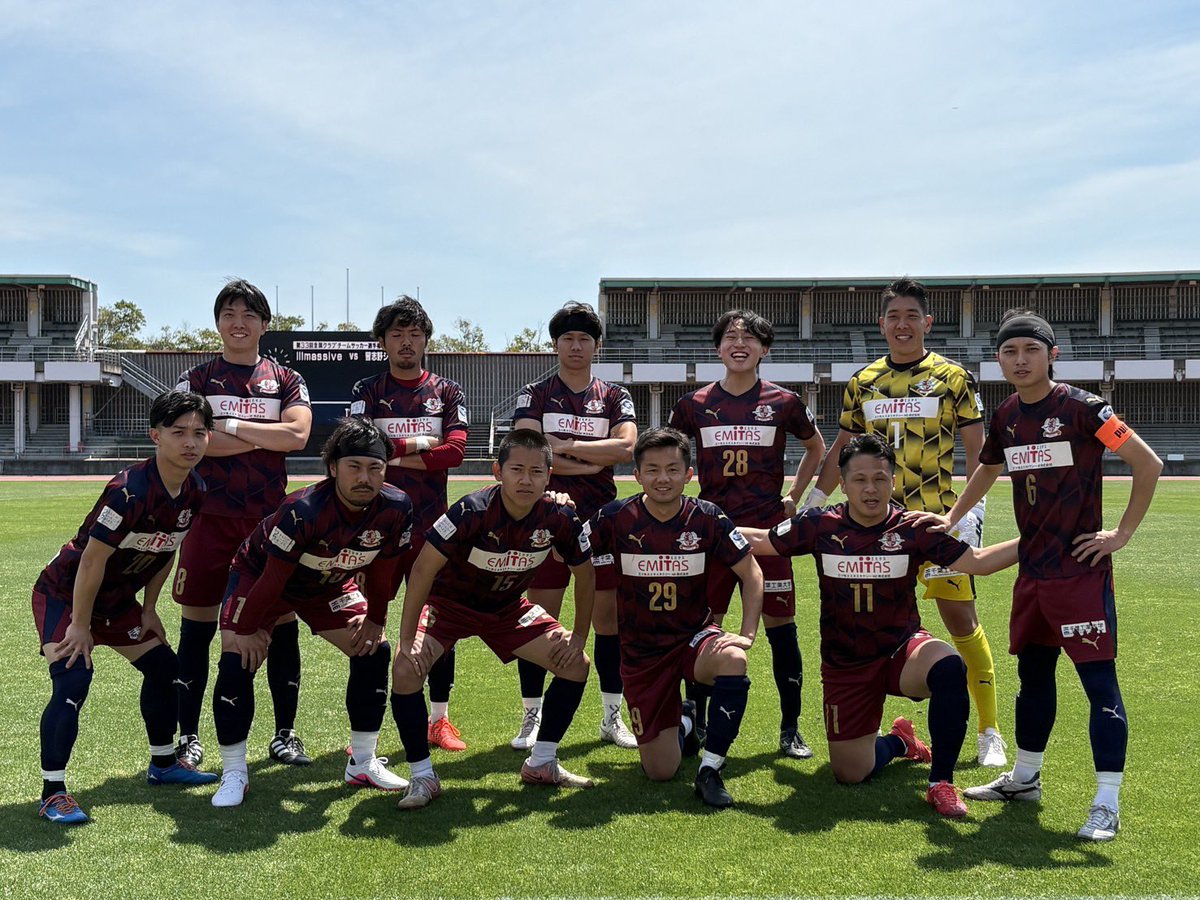 NCFC_1984's tweet photo. クラブ選手権大会決勝戦

🆚illmassive
🔢1-1(0-1.1-0)PK10-11
⚽️光嶋(櫻井)
🏟ゼットエーオリプリスタジアム

前半カウンターからゴール前に迫りますが、得点が奪えず、前半終了間際ミスから失点。
後半、ボールを握り攻める時間が増えますが得点奪えず、終了間際前線からの守備で奪い、 https://t.co/OH67cbUy4b