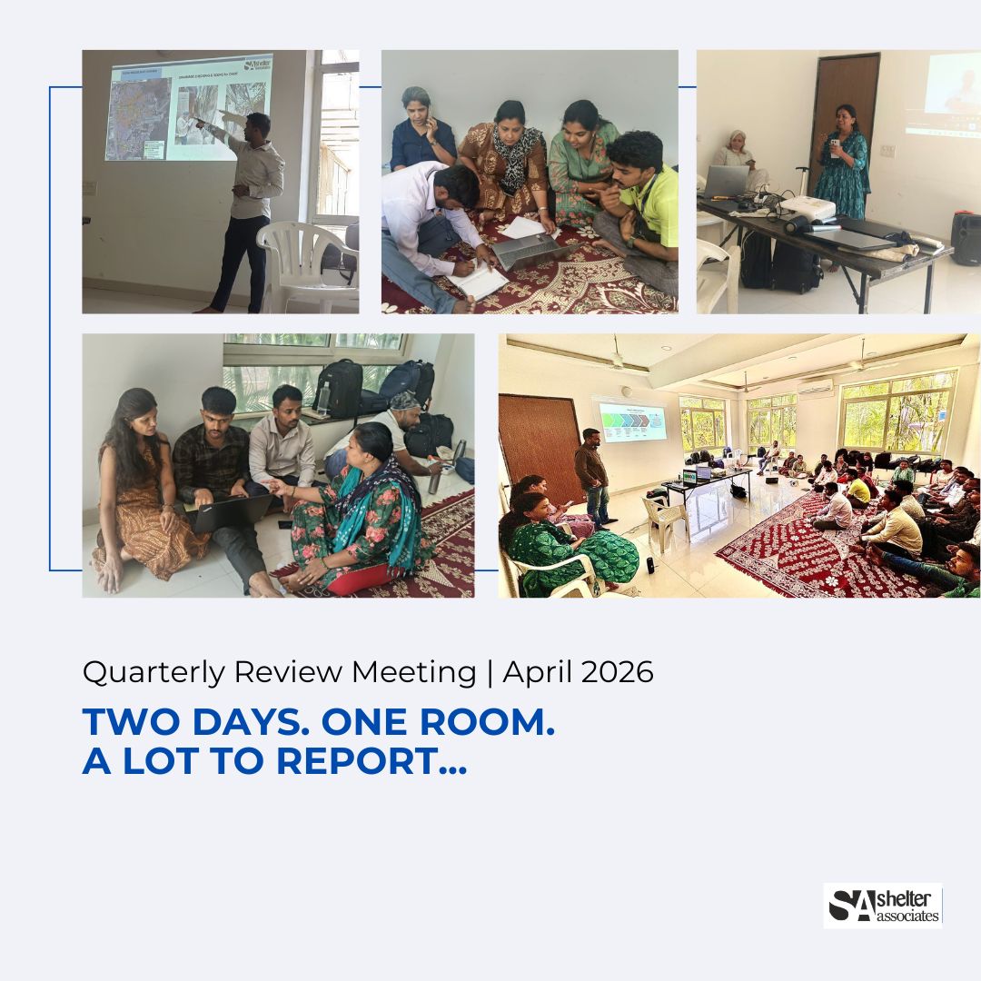 ShelterAssts's tweet image. Two days. One room. The whole SA team — and the field had plenty to say.

Here are the highlights from our April Quarterly Review 👇

#ShelterAssociates #NGOIndia