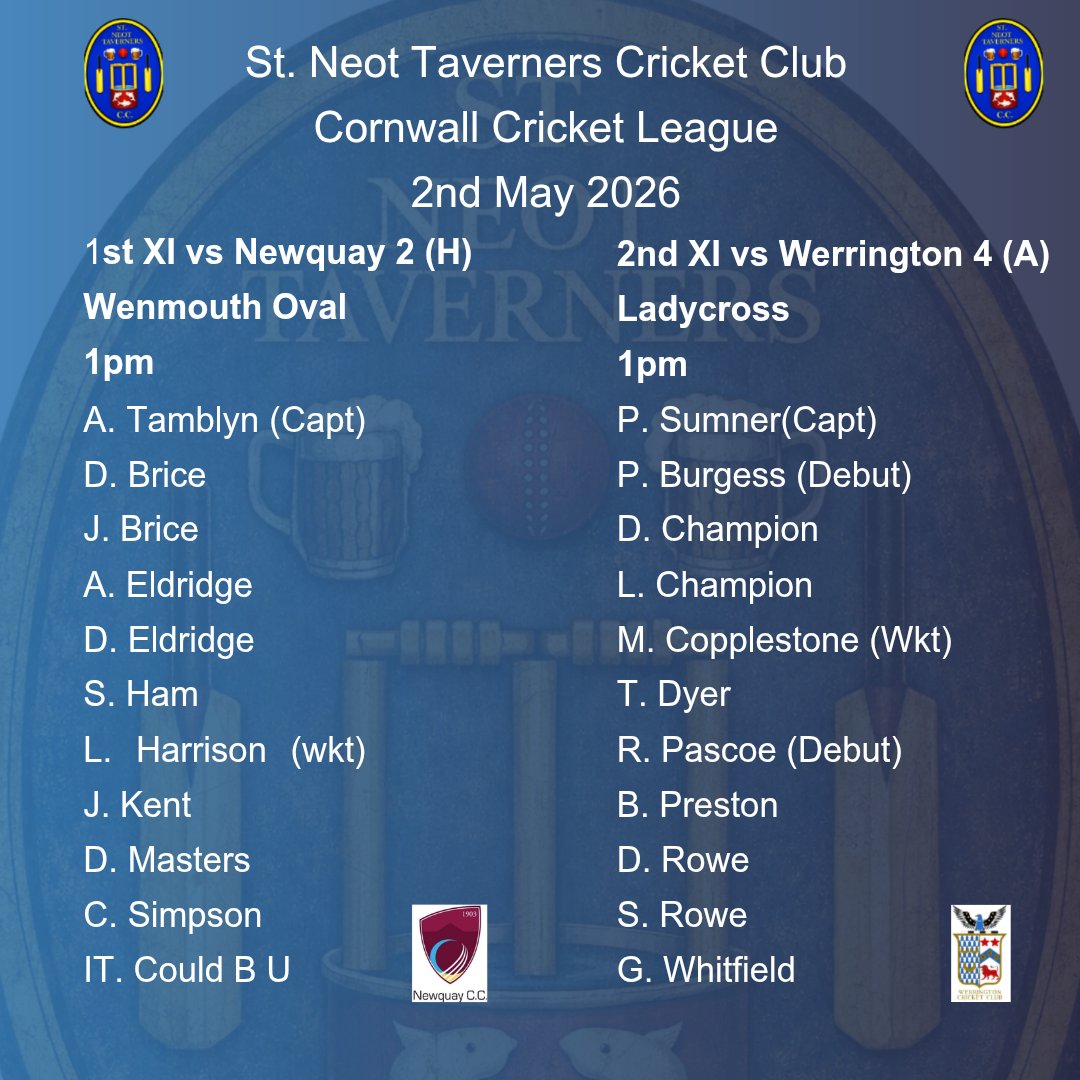 St.Neot Taverners CC tweet media
