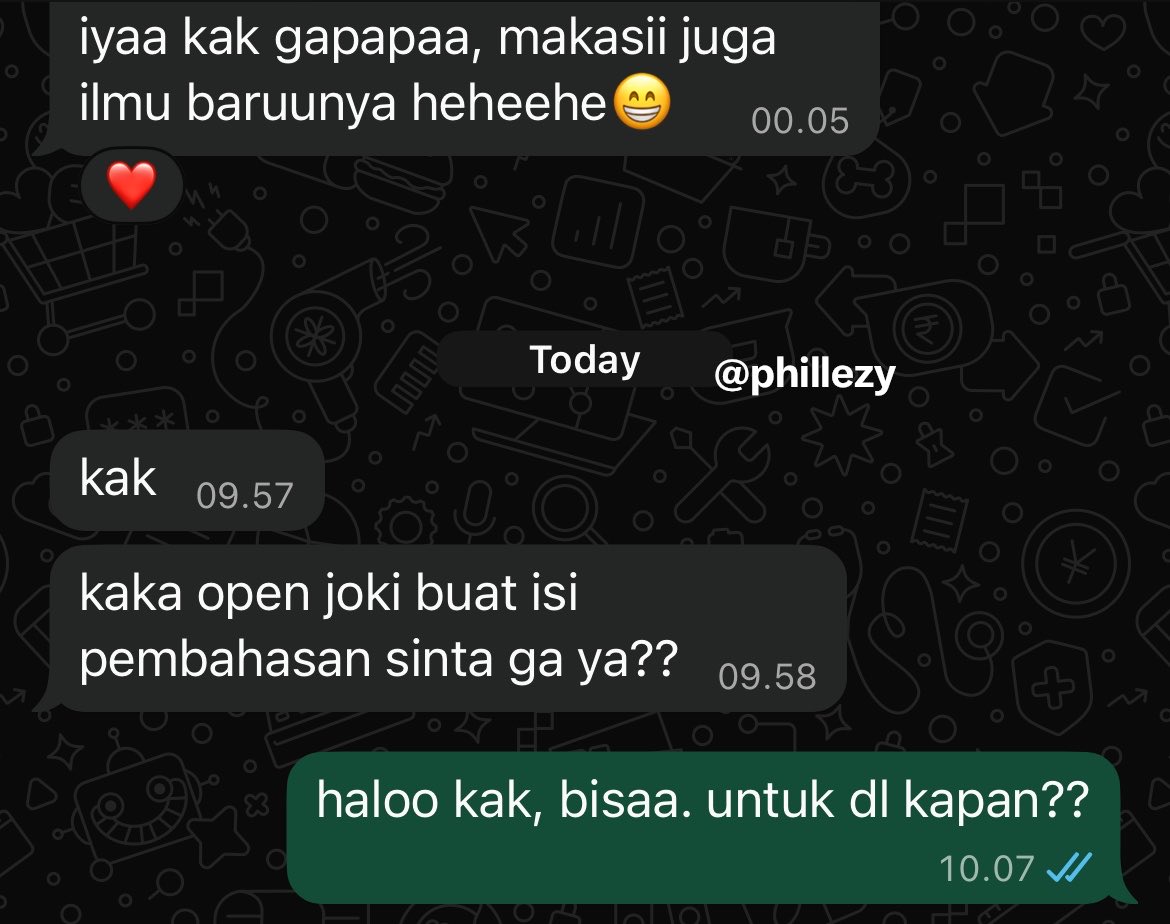 phillezy's tweet photo. alhamdulillah meskipun jarang update tp tetep banyak job dari loyal custkuu. alhamdulillah seneng bgt, udh banyak yg repeat joki di akuu. jd meskipun ga update, aku tetep open yh synkk! 💗💗 https://t.co/4uj5qCQyPO