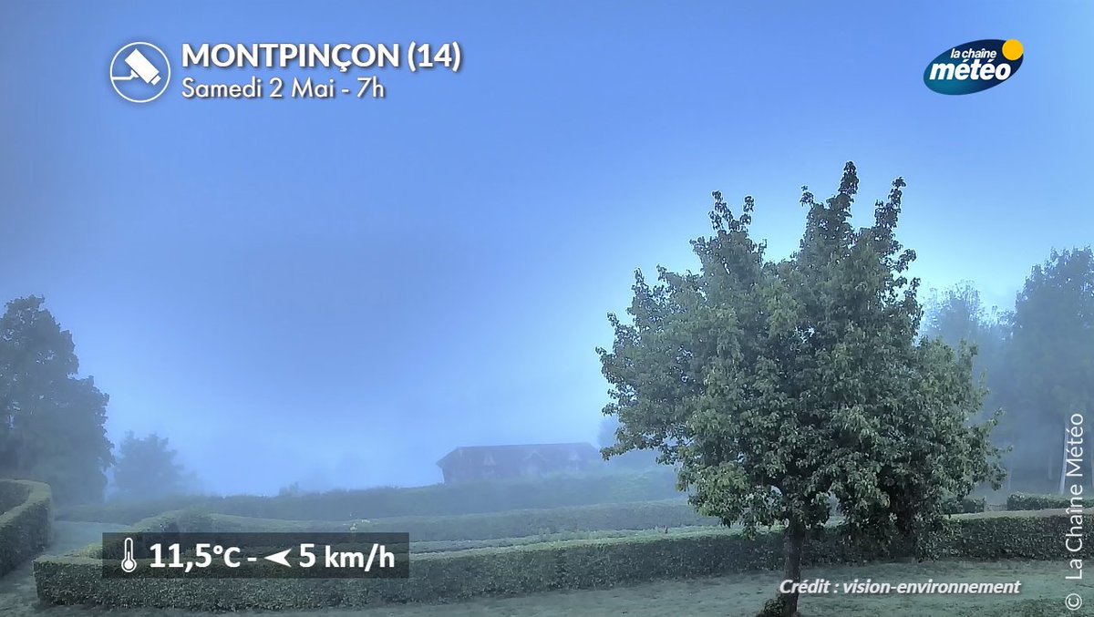 lachainemeteo's tweet image. ⚠️Attention aux #brouillards 😶‍🌫️ce matin. Suite aux orages d'hier, ces orages ont laissé de l'humidité. Les visibilités sont réduites localement à moins de 200 m de la #Normandie au nord de #Paris jusqu'en Picardie. Ces brouillards se dissiperont avant 10 heures.