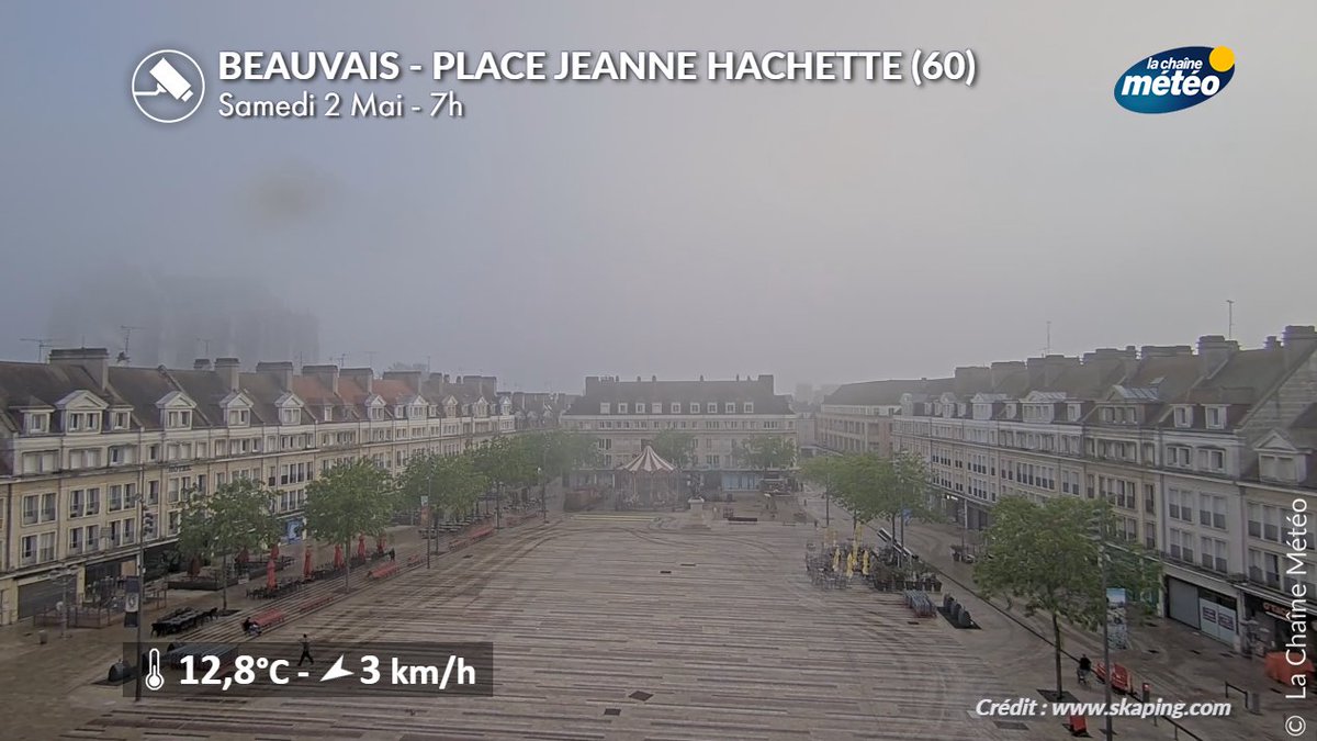 lachainemeteo's tweet image. ⚠️Attention aux #brouillards 😶‍🌫️ce matin. Suite aux orages d'hier, ces orages ont laissé de l'humidité. Les visibilités sont réduites localement à moins de 200 m de la #Normandie au nord de #Paris jusqu'en Picardie. Ces brouillards se dissiperont avant 10 heures.