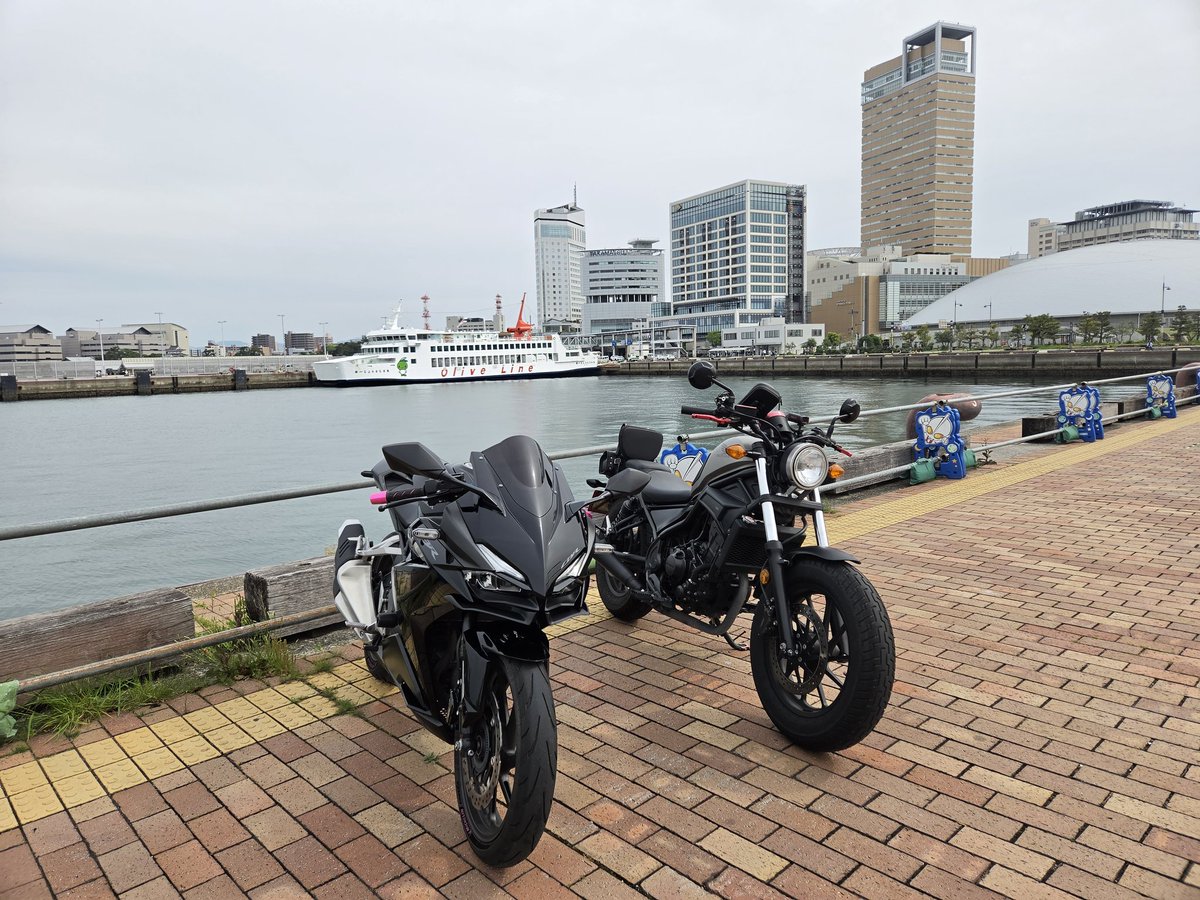 rainfall_jp's tweet photo. サンポートなう https://t.co/LRDG3dZDIp