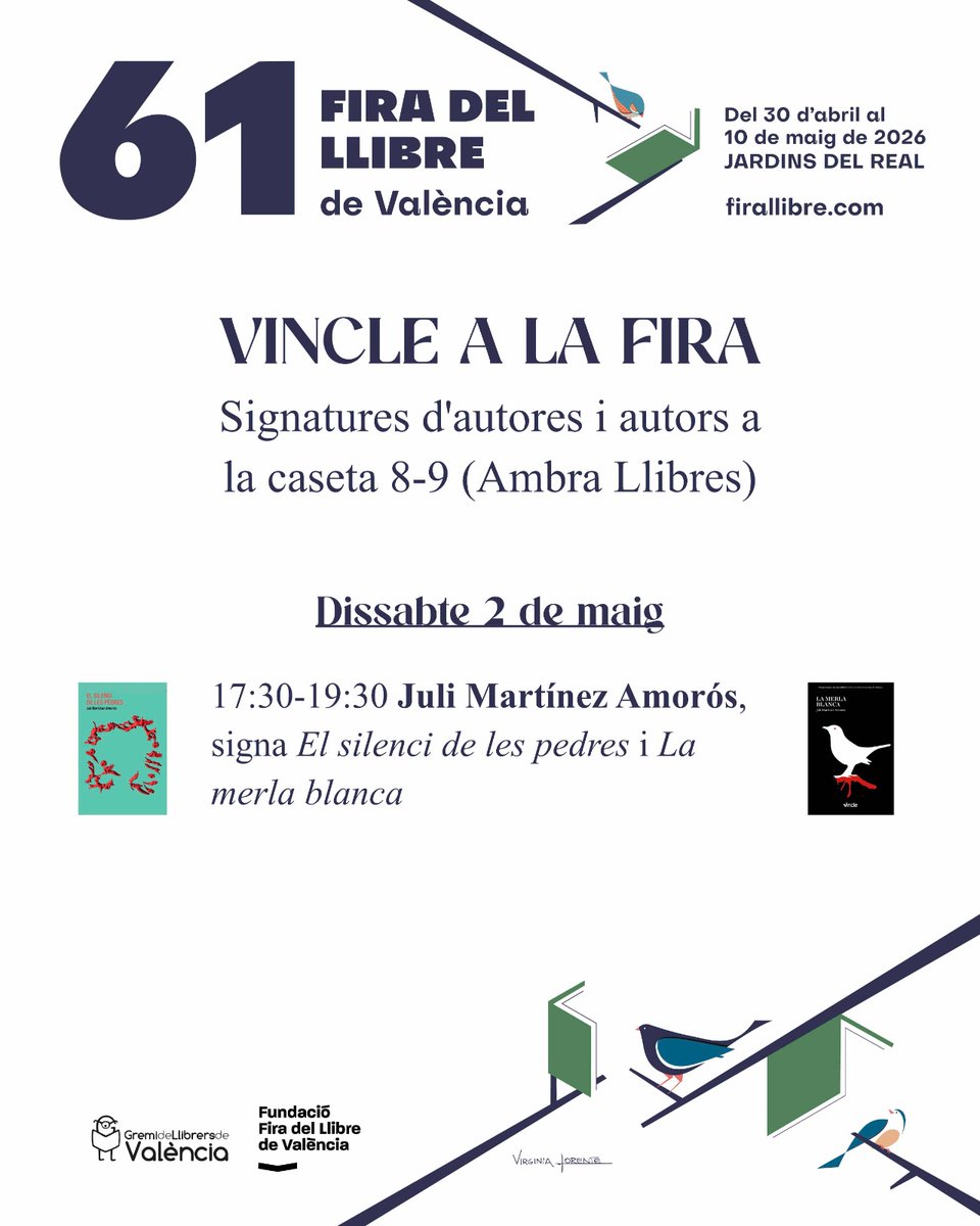 manologild's tweet photo. Els autors de @Vincle_Ed a la @firallibrevlc. Hui, a la caseta d' @AmbraLlibres signa @eljuliet_bnv https://t.co/vD3tMUtsZ2