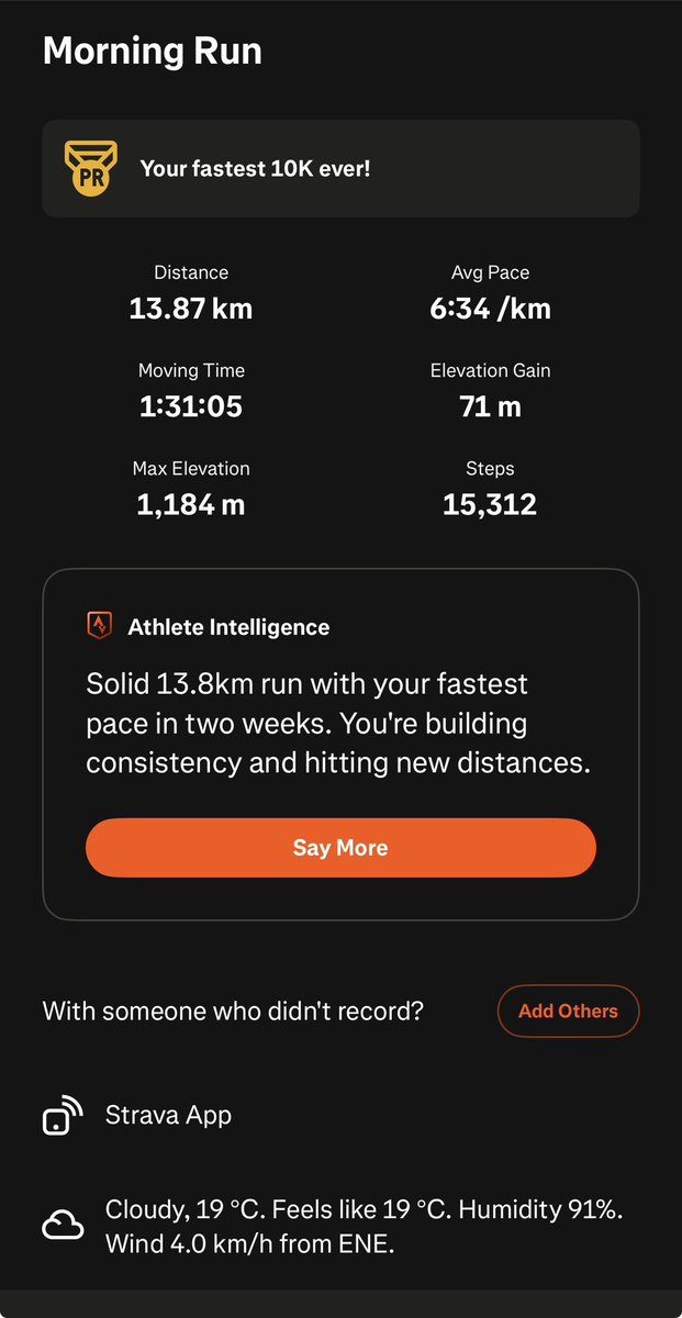 BrewAndBarbells's tweet image. A very good morning ,road to running sub 1hr 10k just got one step closer #run