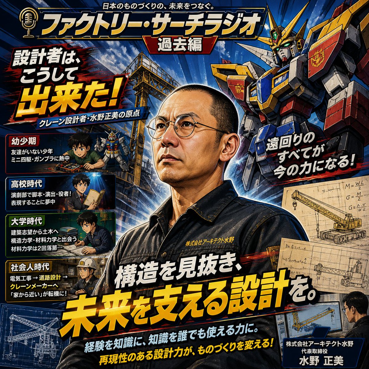 kodankobo's tweet photo. 🎧FactorySearchRadio ゲスト:アーキテクト水野・水野正美
遠回りの全部が、今の設計力になっている話。
@masami0m
@factorysearchjp
#FactorySearch #鋼談工房 #鋼房
👉Spotify:https://t.co/Yb9HvsIuul
👉Applepodcast:https://t.co/uhIKV2EyEK https://t.co/CJBWOeAoDq