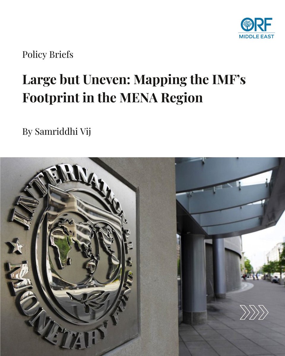 orfmiddleeast's tweet image. Across the #MiddleEast and North #Africa, the #IMF has become essential for preventing #economic collapse. However, it consistently falls short of driving structural change.