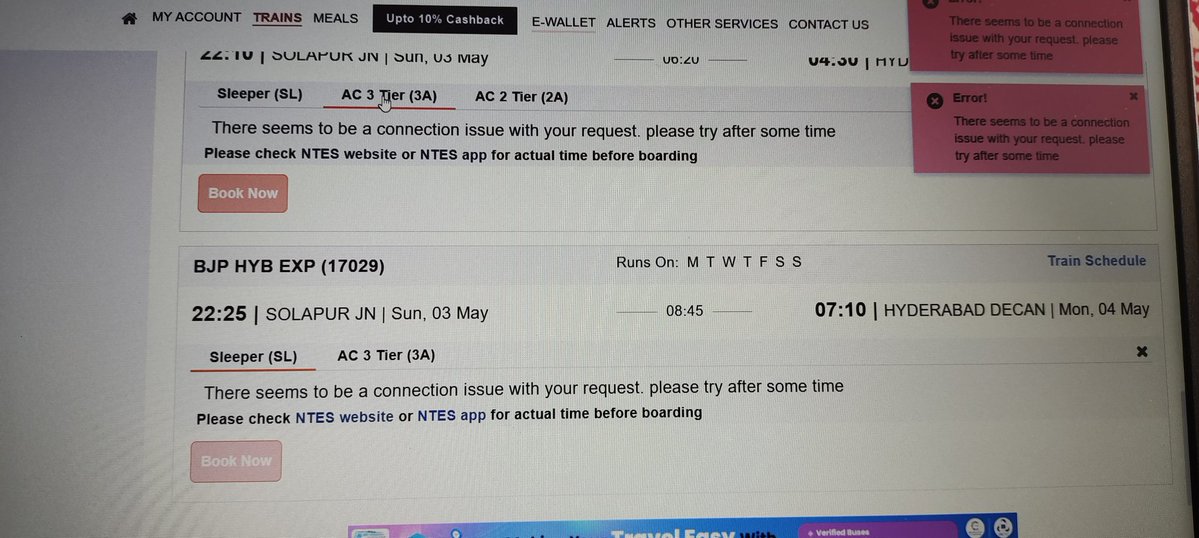 vikas_meht32343's tweet image. After confirmed berth is not alloted you deduct 100 to 120rs behind every single cancellation..how are people supposed to travel if tatkal is this pathetic..and you dont even let withdrawal from wallet to bank..
#Scammers #irctc @PiyushGoyal @RailMinIndia