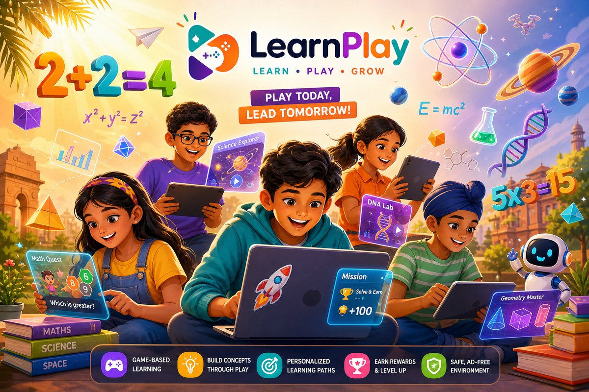 gundaupendarrao's tweet image. Summer break ≠ Brain break! 🧠

Keep your kids learning while they play with LearnPlay's 553+ FREE science &amp;amp; math games.

No login. No catch. Just pure learning fun.

Start now: learnplay.in

#SummerLearning #EdTech #FreeGames #STEM