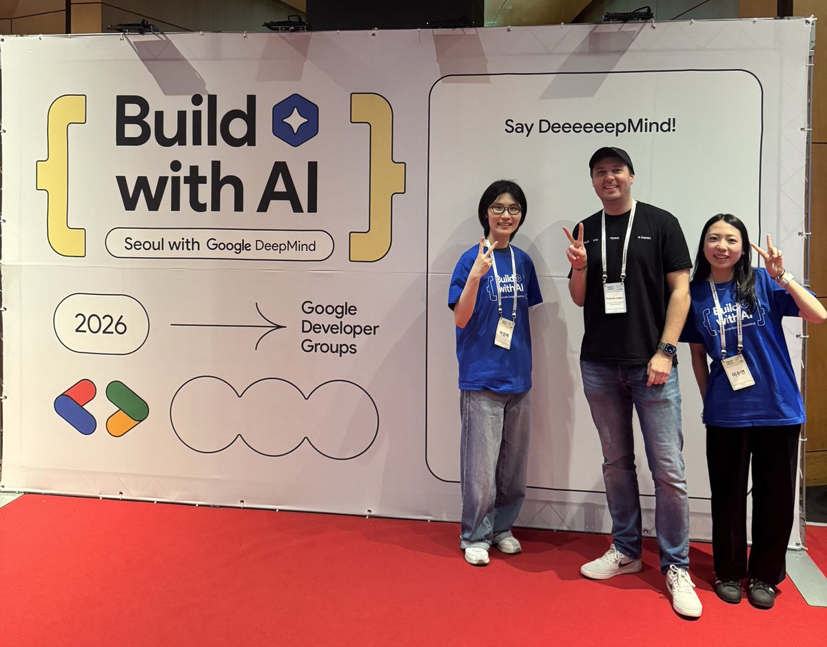 Say DeeeeeeeepMind!

Build with AI Seoul is happening today 🇰🇷