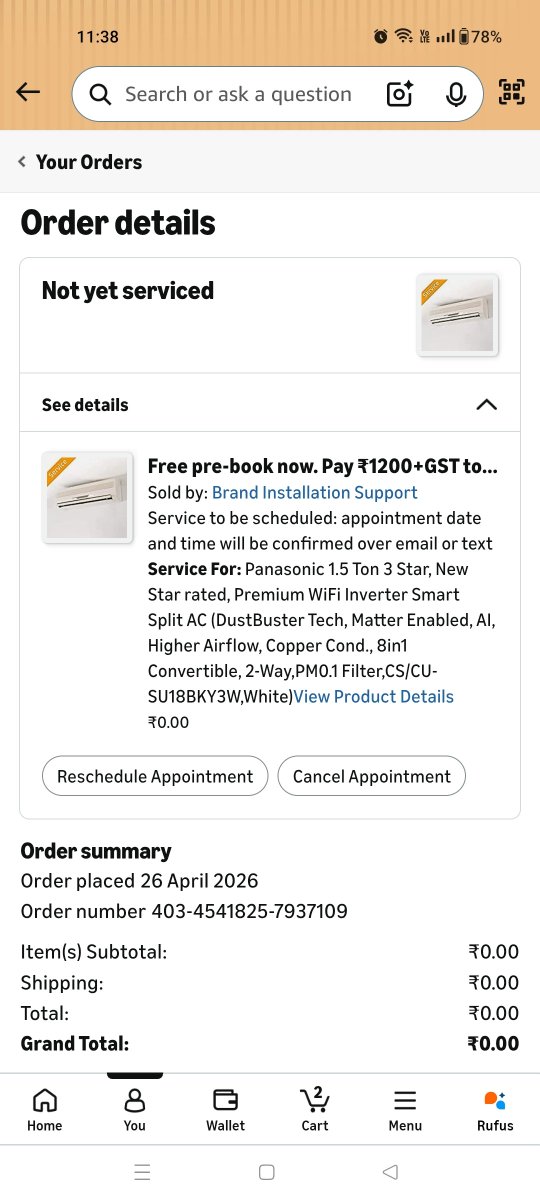 Sumit4april's tweet photo. @panasonic @PanasonicIndia AC installation pending 2 days. No response. Extremely disappointed. If not resolved today, will escalate to consumer forum.
Location: Meerut
Request immediate action.
Contact 9873699362 https://t.co/1O8FYbeV9p