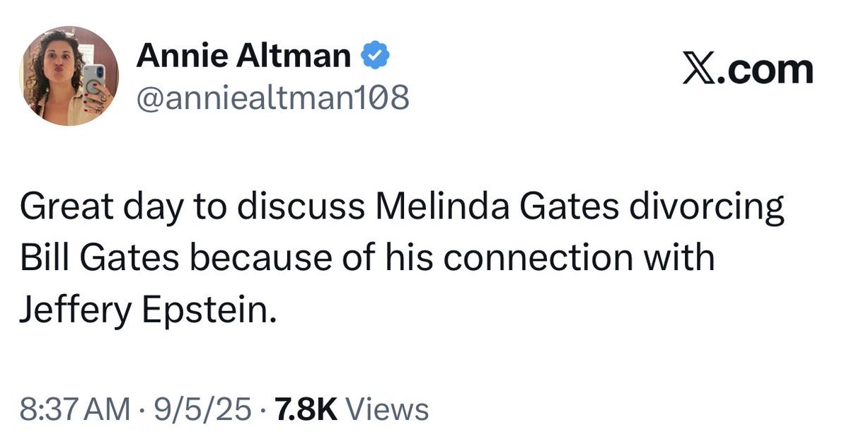 Annie Altman tweet media