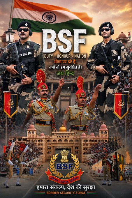 EagleEye_11's tweet image. They guard the borders so we can sleep in peace 
Salute to our BSF heroes.
#BorderHeroes #BSF #JaiHind 
#InfraManDevaBhau #LabourDay #CleanWaterForAll