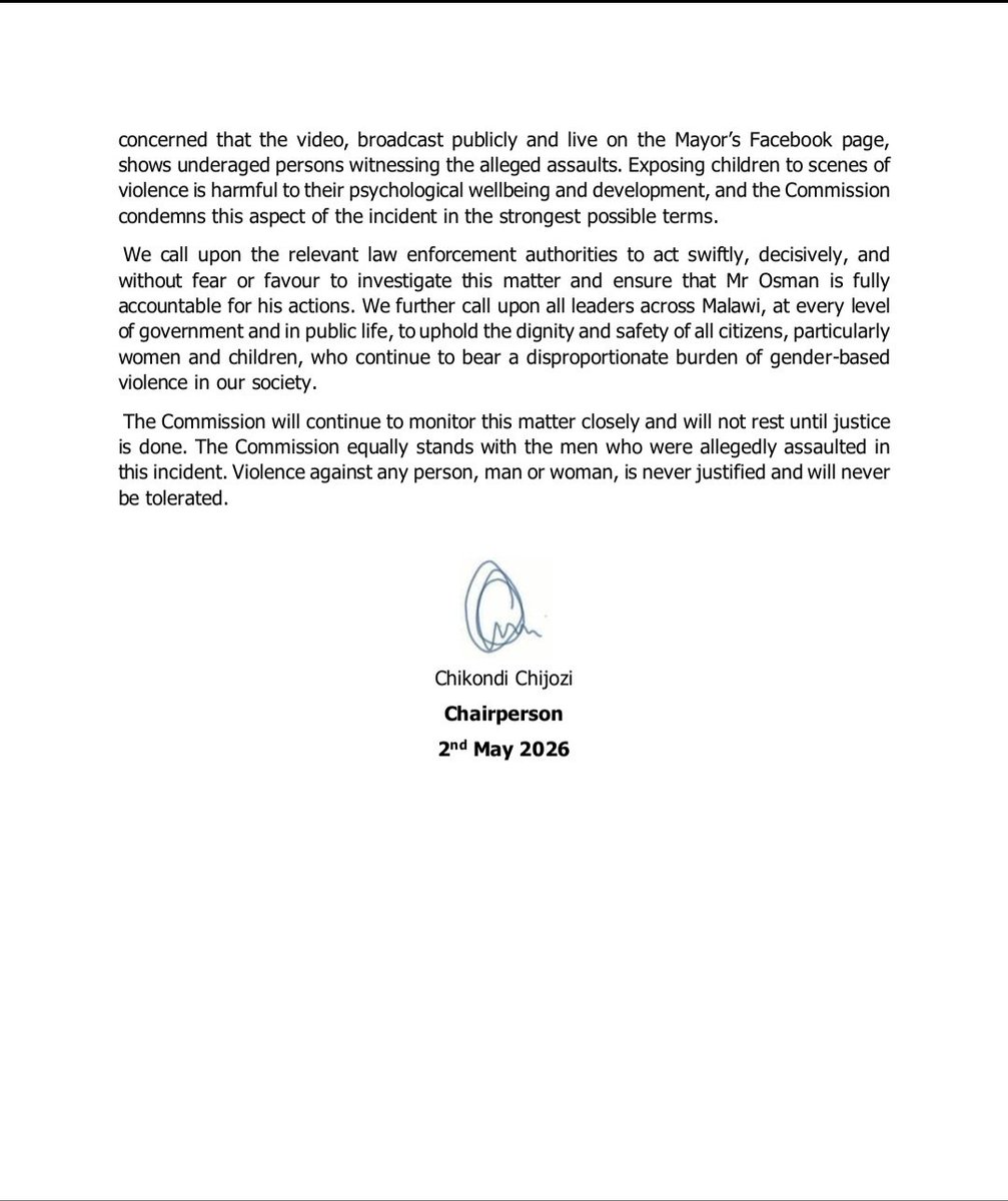 Malawi Human Rights Commission tweet media