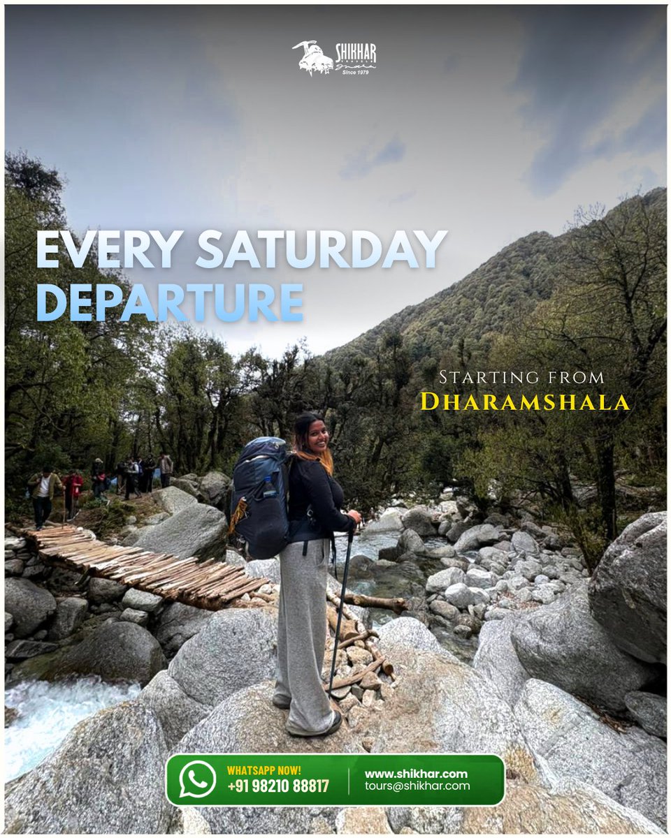 ShikharIndia's tweet image. Escape the routine, answer the mountains 🌿✨ 

📞 WhatsApp Now: +91 98210 88817
🌐 shikhar.com
📧 tours@shikhar.com

#KareriLake #WeekendGetaway #2DayTrek #HimachalPradesh #TrekkingIndia #MountainLife #TravelWithShikhar #AdventureAwaits #NatureLovers #ShortTreks