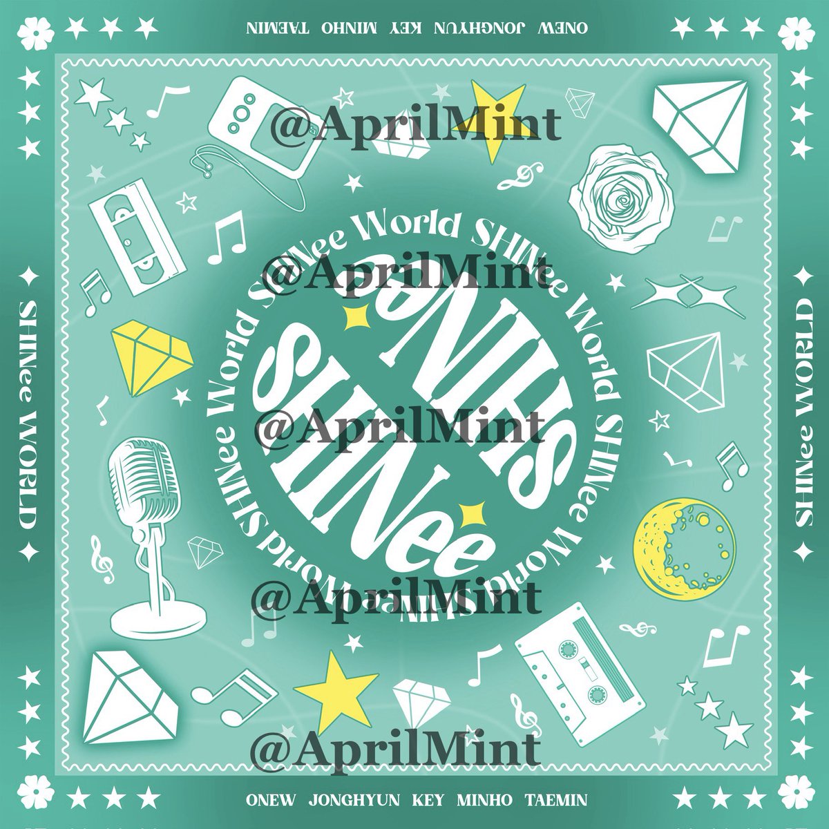 ✨ SW VIII 샤콘 콘서트 나눔 GIVEAWAY by <a href="/AprilMint/">Cam🌻</a> ✨

🎁 SHINee 60x60 bandanna 
📅 FRI 29.5 / SAT 30.5
📍 KSPO Dome

Limited quantities/ gift exchange are welcome(pls send me a dm)
Design by @secretdream0813
#SHINee #샤이니
#2026샤이니월드VIII 
#2026_SHINeeWORLD_VIII_THE_INVERT