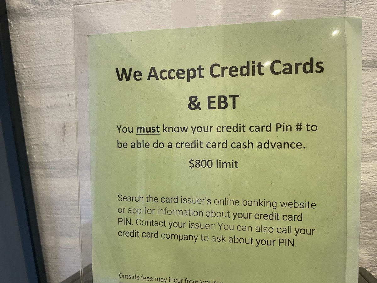I thought some people would find this interesting. This was on an atm in a dispensary in California