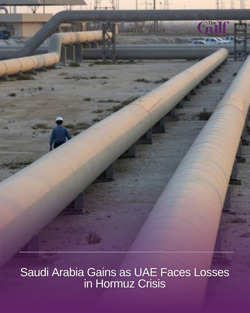 IndependentGulf's tweet image. The Strait of Hormuz blockade is splitting Gulf economies. Higher oil prices could boost Saudi and Oman income, but export disruptions may hurt UAE petrodollar flows. Markets watching every move. #StraitOfHormuz #Economy #MiddleEast #OilPrices #GlobalMarkets #News