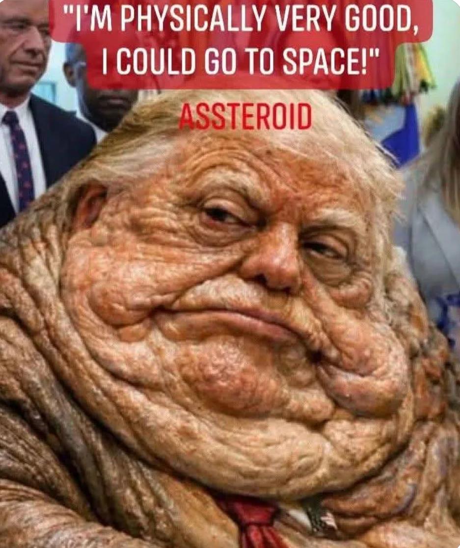 If Trump wants to experience space, he should look between his ears.