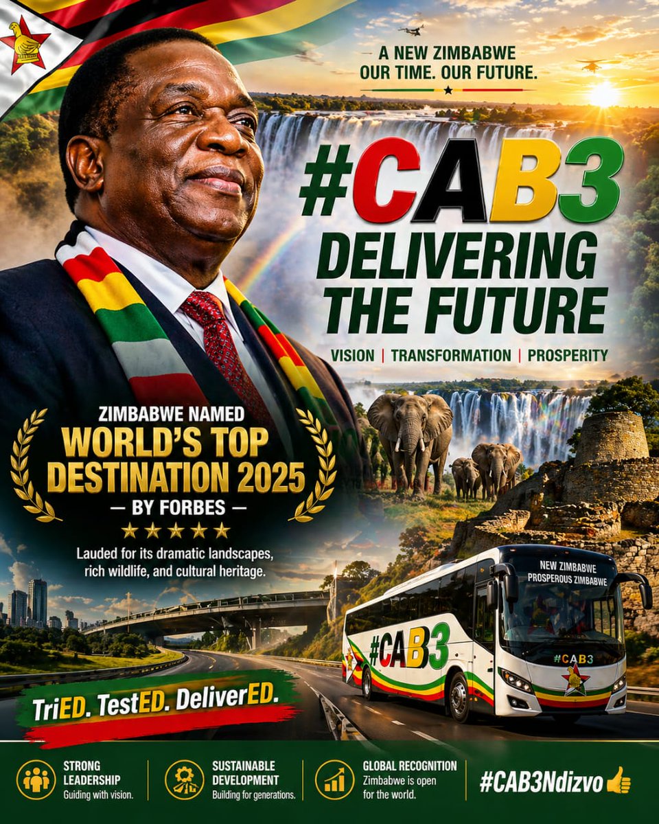 JeremiahMb65631's tweet image. "UNITY PEACE AND DEVELOPMENT" 
Building a united, peaceful and prosperous Zimbabwe.

Let's support Constitutional Amendment Bill No.3 it will deliver the future for Zimbabweans.

Up Up Amendment Bill No.3 
#Second Republic 
#Vision2030 
#CAB3 bhoo!
