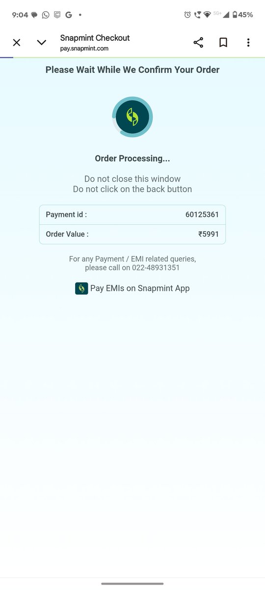 chiragjune745's tweet image. @symphonylimited @SnapmintEmi @snapmintonline
Order delayed beyond 98 hrs despite 24–48 hr promise. No response &amp;amp; No support from their side.

Order ID: 151261

Please resolve urgently or I will file a consumer complaint.
#ConsumerRights #PoorService #OnlineShopping