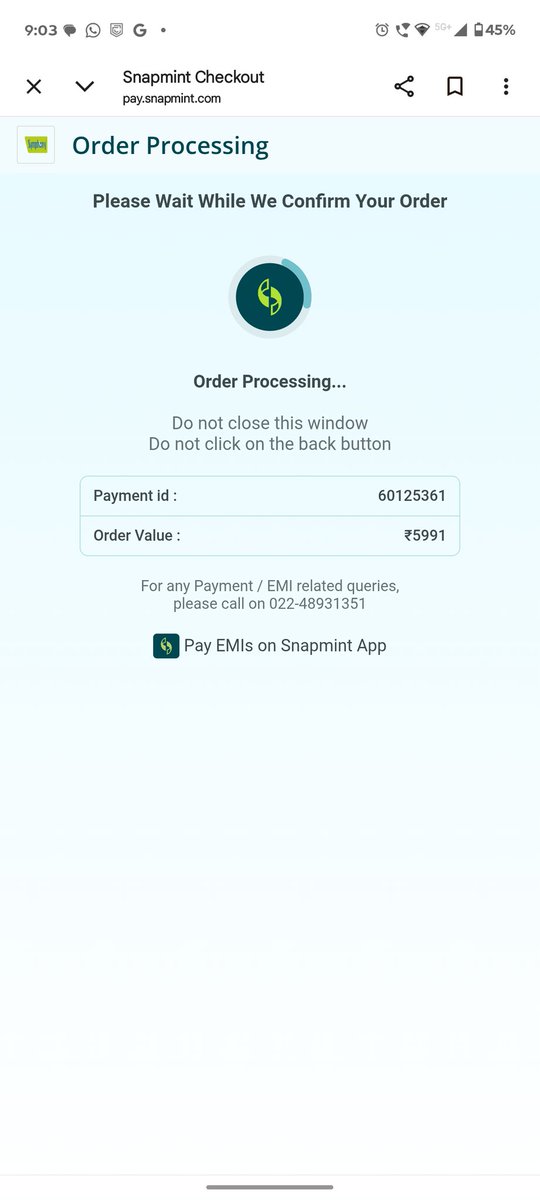 chiragjune745's tweet image. @symphonylimited @SnapmintEmi @snapmintonline
Order delayed beyond 98 hrs despite 24–48 hr promise. No response &amp;amp; No support from their side.

Order ID: 151261

Please resolve urgently or I will file a consumer complaint.
#ConsumerRights #PoorService #OnlineShopping