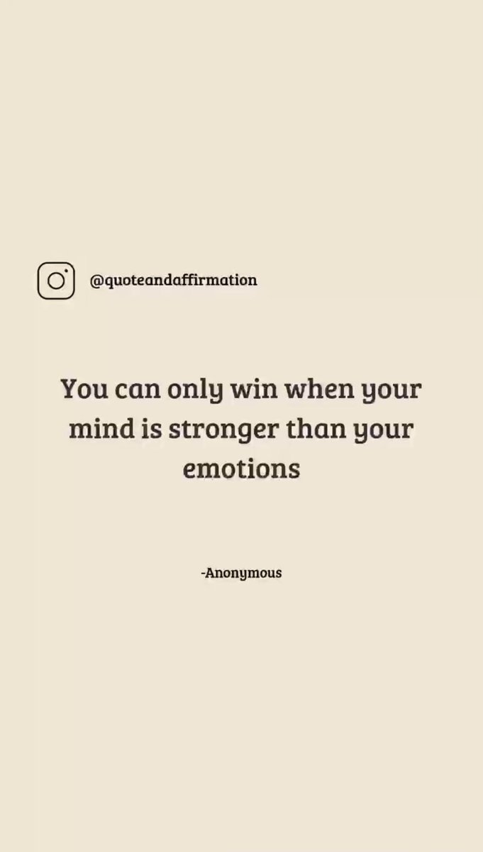 AndDaily47325's tweet image. "You can only win when your mind is stronger than your emotions."
-Anonymous

Lead with clarity, not impulse.

🔖 #mindset #selfcontrol #discipline