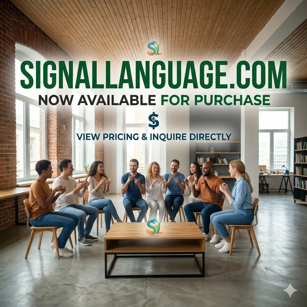 Bazaarshaams's tweet image. Signallanguage.com 💎
Own the most powerful name in the accessibility and education niche. 🤟
Direct inquiries are welcome! 📩
#DomainForSale #SignLanguage #EdTech #Branding #ASL